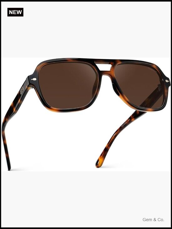 Polarized Aviator Sunglasses for Tennis & Pickleball, UV Protection, Non-Slip main image 4